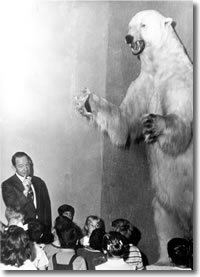 Polar bear with Roy Underhill