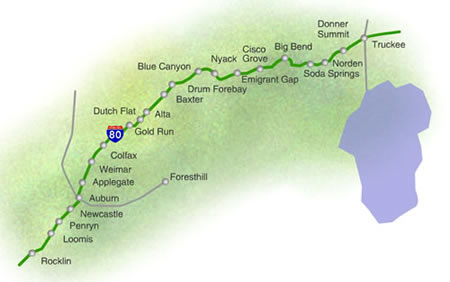 Interstate 80 map