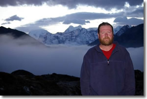 Michael Kane near Mt. Everest