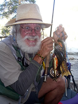 Joe Medeiros with trout