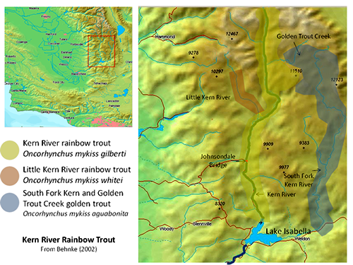 Kern River map