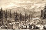 Donner Party camp drawing