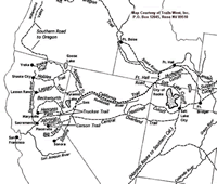 California trail map