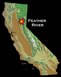 Where Feather River is located in California