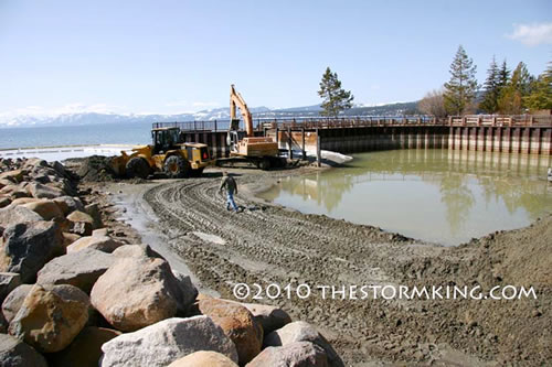 Dredging boat ramp